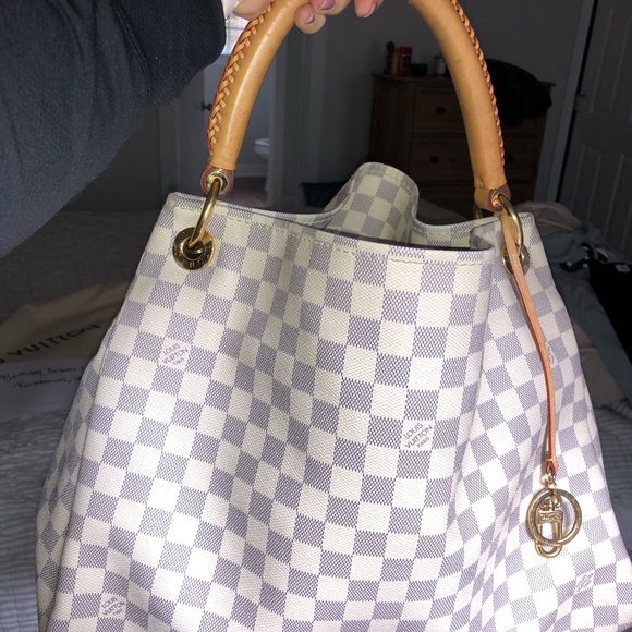 LV Artsy Damier Azur MM (DISCONTINUED) - Picture 3 of 15